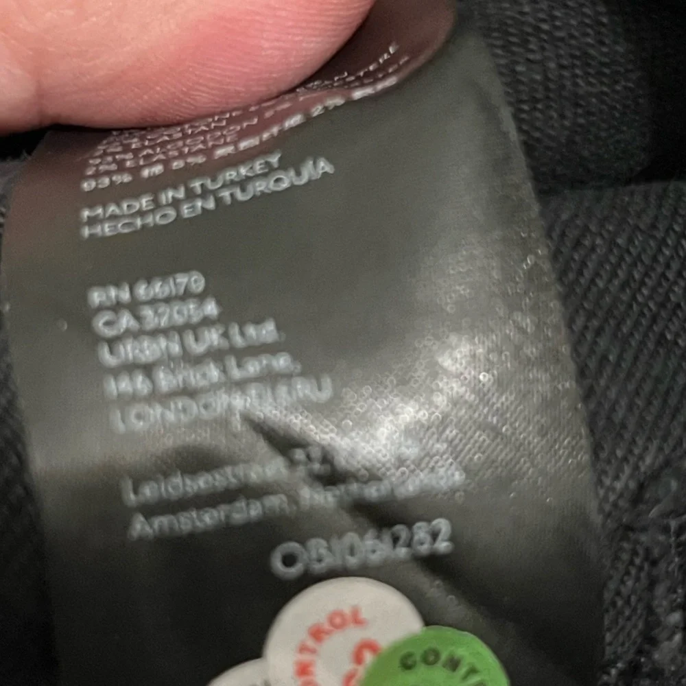 Free People We the free hi rise skinny distressed hem jeans ink black size 26 - Picture 11 of 14